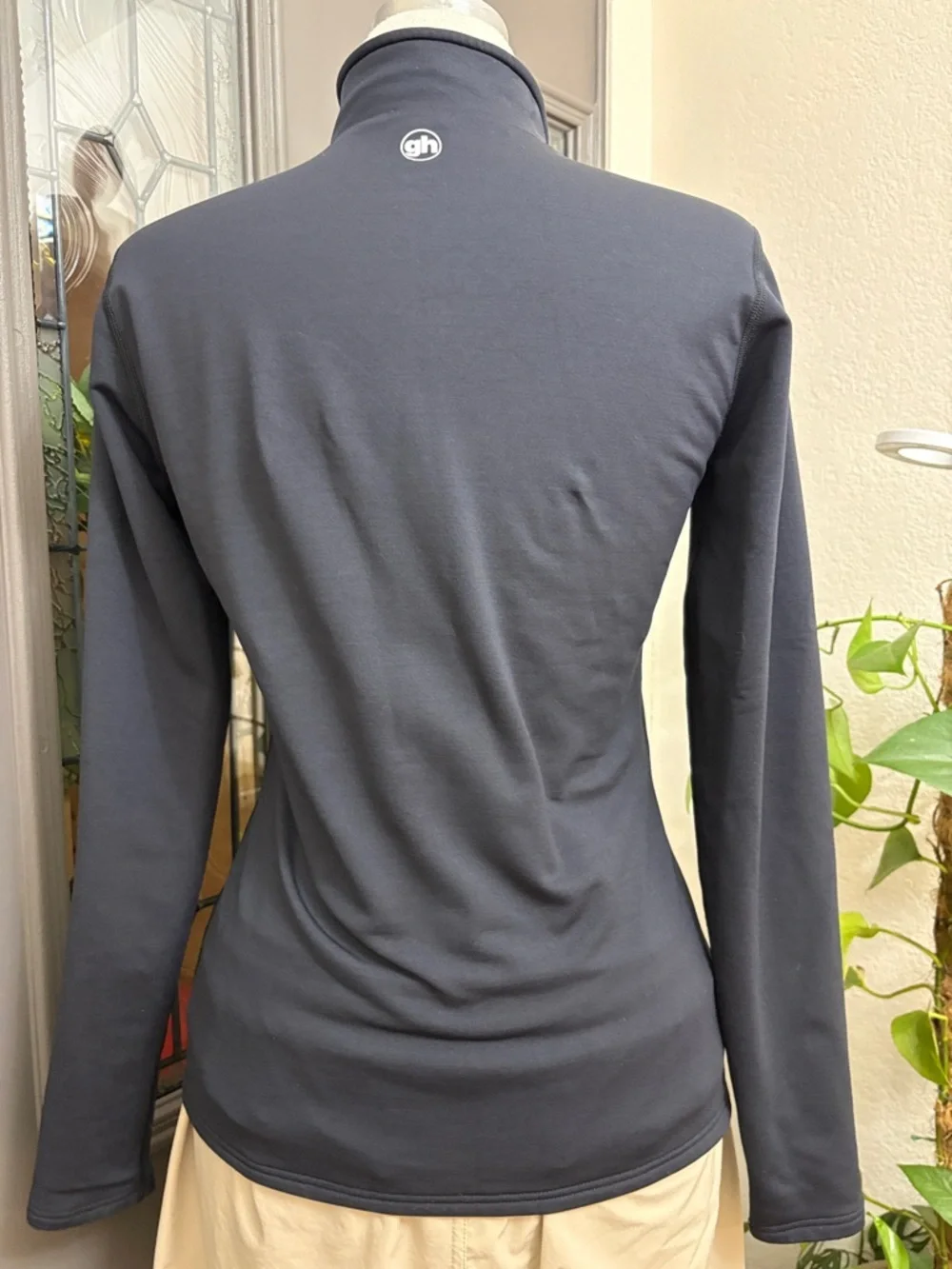 GH Sports Cal Poly Distance Club Black Quarter-Zip Performance Top